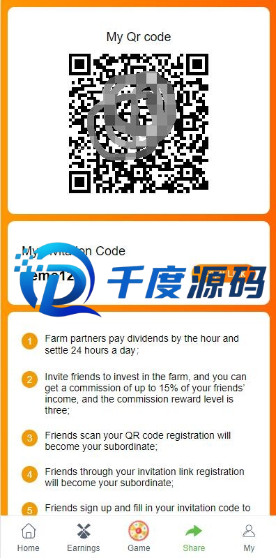 海外投资理财系统/养鸭养牛投资/裂变任务推广/注册奖励每日任务