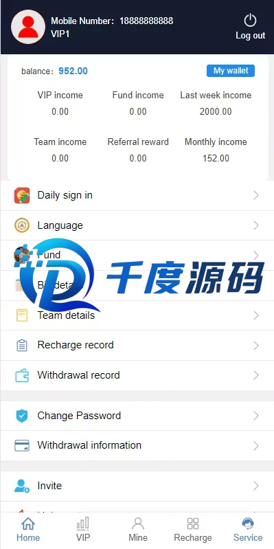 新版UI海外理财系统/海外投资系统/项目投资源码/双语言理财系统