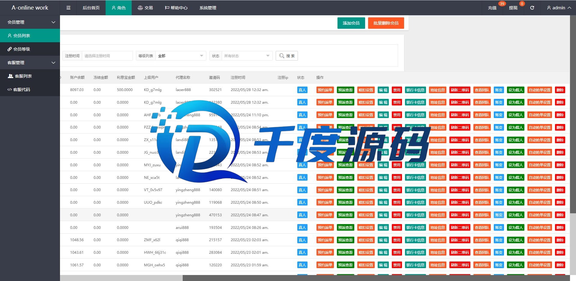 多语言海外抢单刷单系统/大转盘抽奖余利宝/代理后台/订单自动匹配