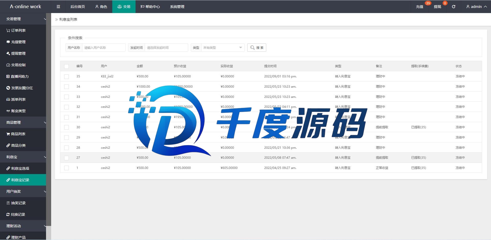 多语言海外抢单刷单系统/大转盘抽奖余利宝/代理后台/订单自动匹配