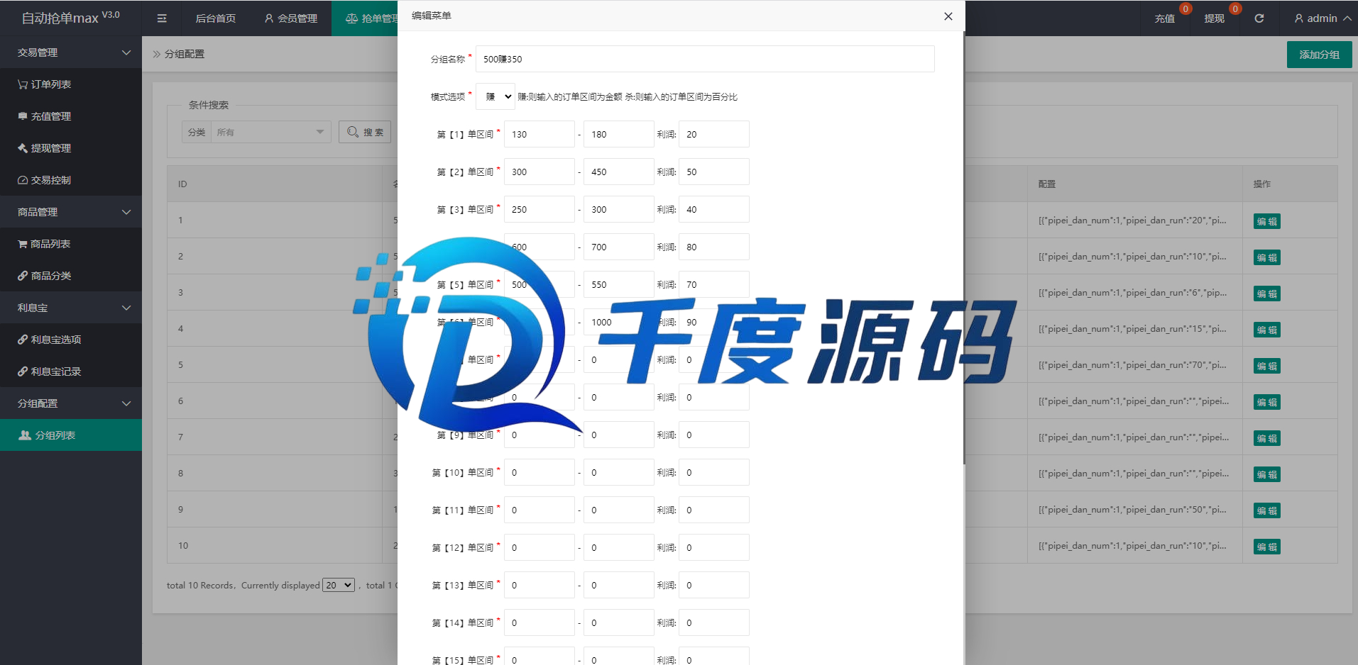 多语言亚马逊海外版抢单系统/抢单刷单源码/分组杀系统